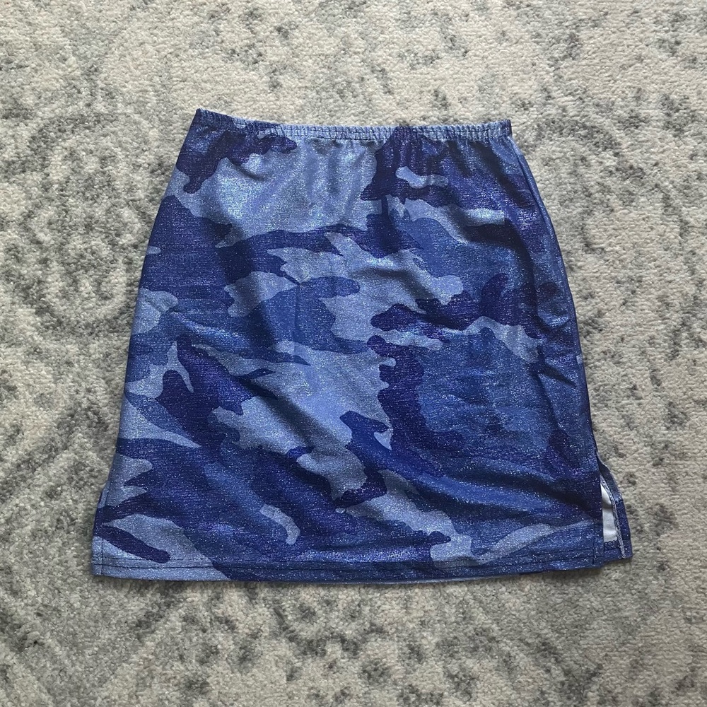 1990s Camo Tube Skirt